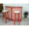 tabouret haut en rotin - boutique rotin