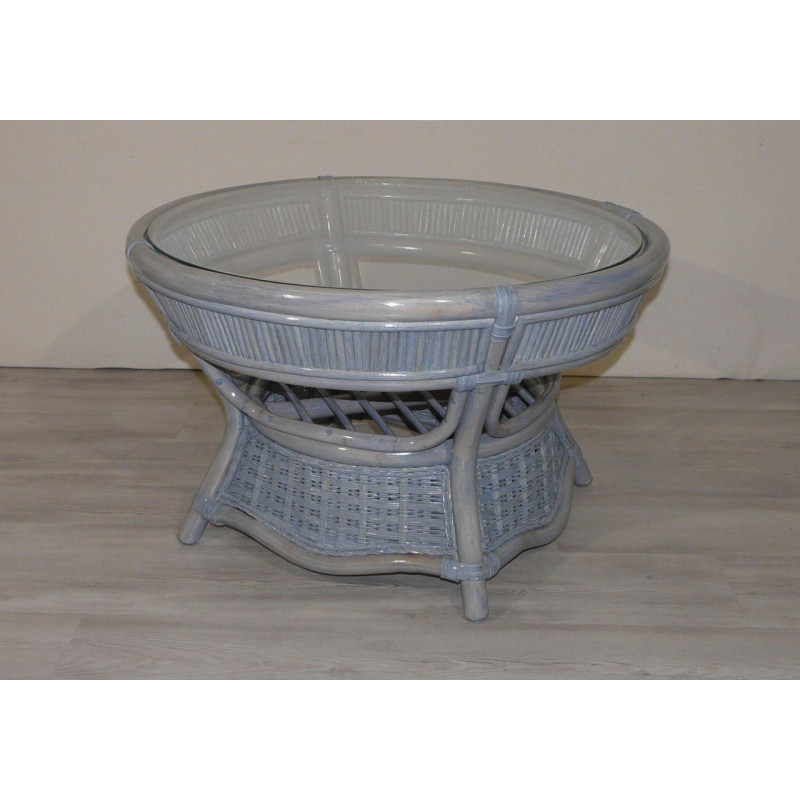 Table de salon en rotin Brillian - Rotin Création