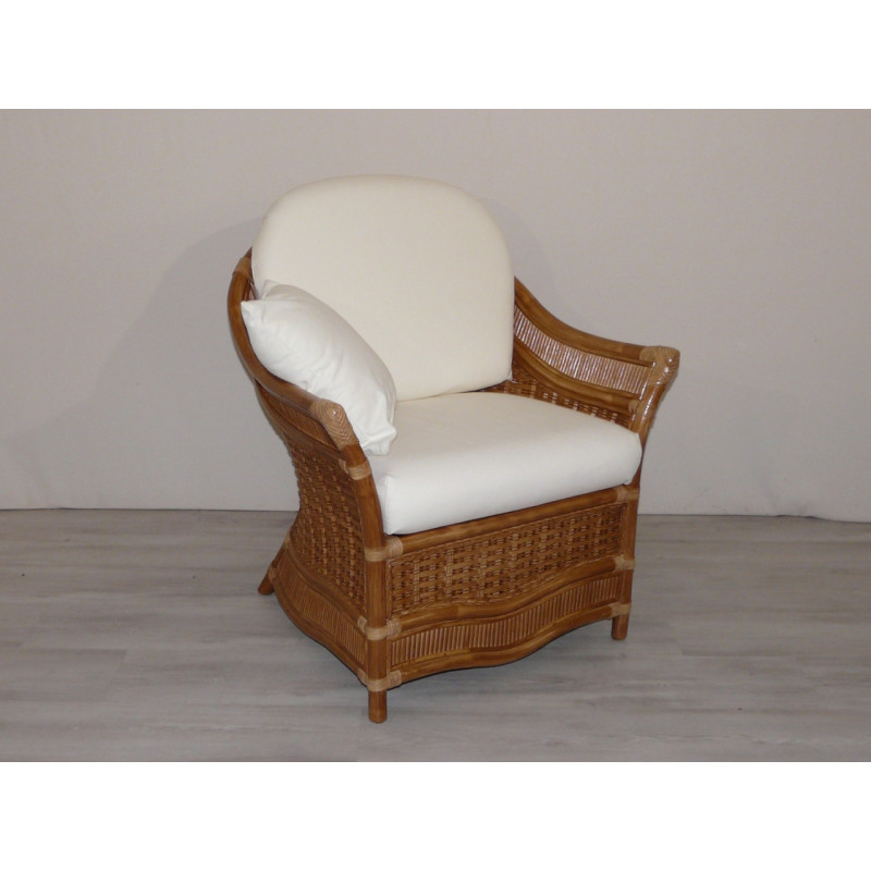 Fauteuil en rotin Brillian - Rotin Création - Fauteuil pour véranda