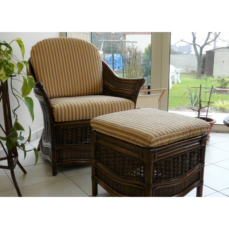 Fauteuil en rotin Brillian - Rotin Création - Fauteuil pour véranda