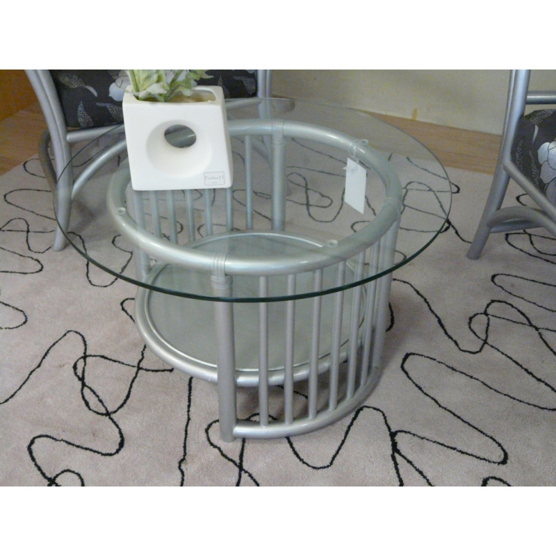 table de salon en rotin - roitin design