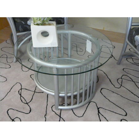 table de salon en rotin - roitin design