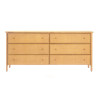 Commode en rotin Montauban 6 tiroirs