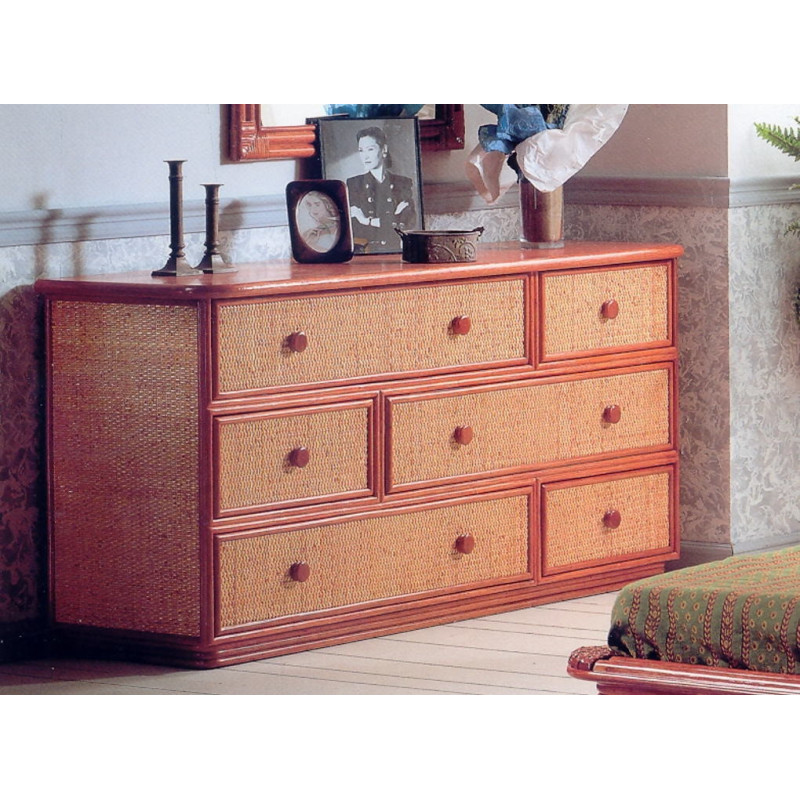 commode en rotin - rotin design