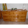 Commode en rotin Juvigny 6 tiroirs décallés