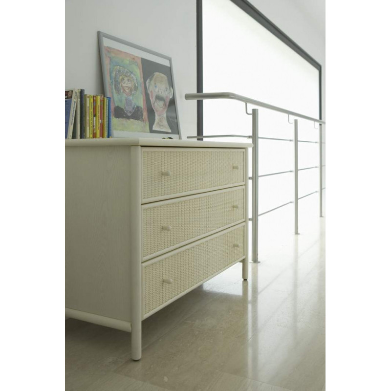 commode en rotin - mobilier en rotin