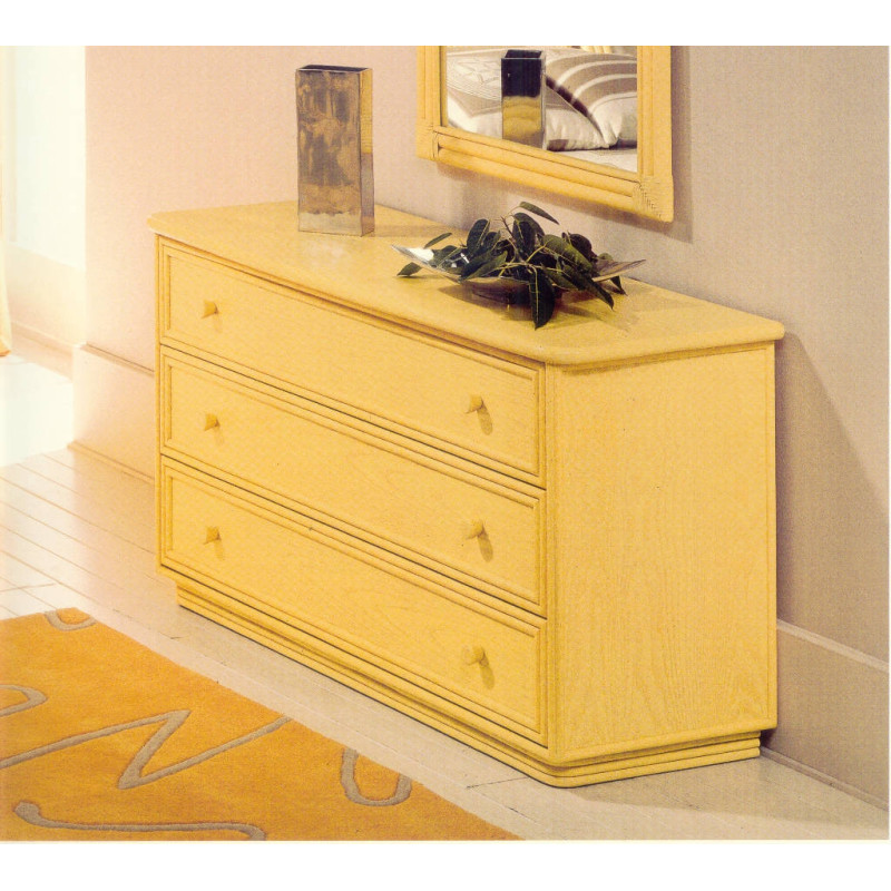 Commode en rotin Amneville 3 tiroirs