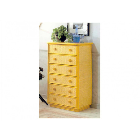 chiffonnier en rotin - chambre en rotin