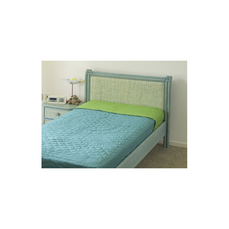 tête de lit en rotin - chambre en rotin