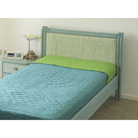 tête de lit en rotin - chambre en rotin