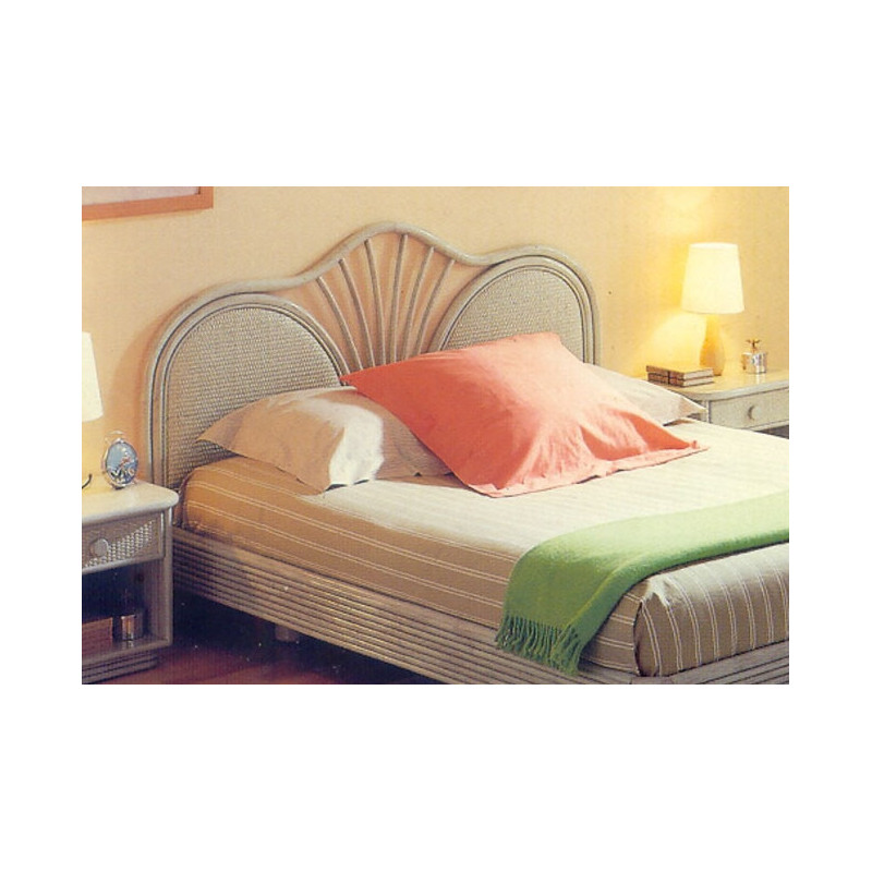 tête de lit en rotin - chambre en rotin
