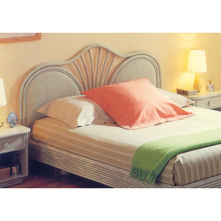 tête de lit en rotin - chambre en rotin