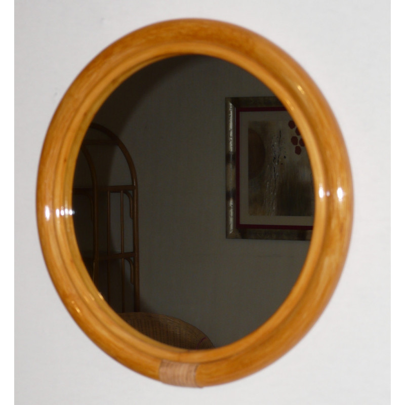 miroir en rotin - boutique rotin