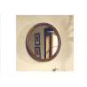 Miroir en rotin rond