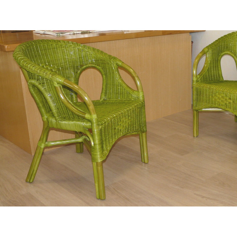 Fauteuil en rotin - leza - petit fauteuil en rotin - meuble en rotin - Rotin Création