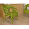 Fauteuil en rotin - leza - petit fauteuil en rotin - meuble en rotin - Rotin Création
