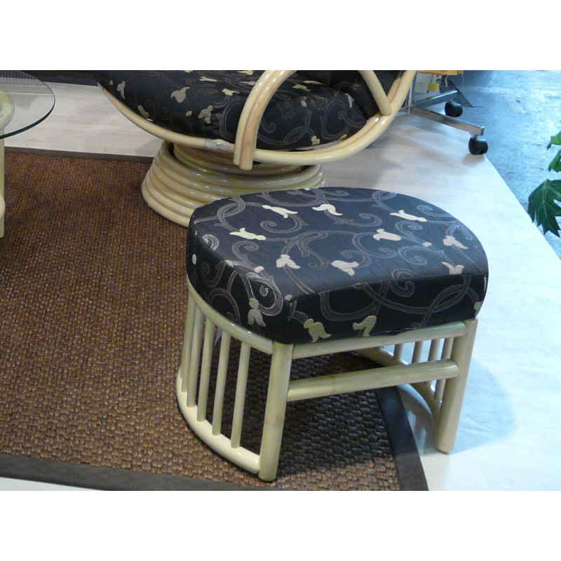 Pouf en rotin haut de gamme - Rotin Création