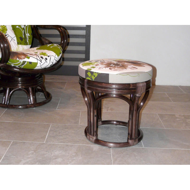 Pouf en rotin Iris