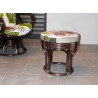 Pouf en rotin Iris