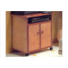 meuble en rotin - tv hifi - rotin design