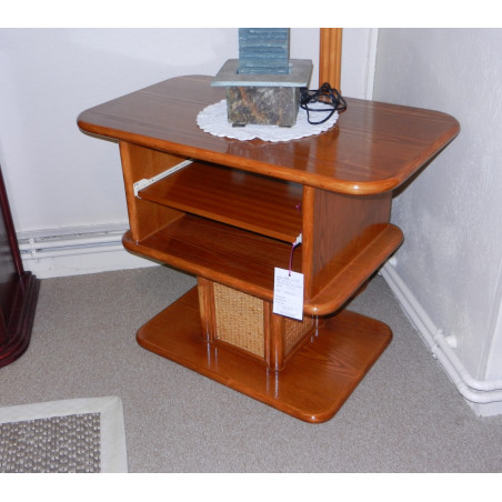 Meuble tv en rotin pivotant promotion - Rotin Création