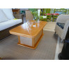 table de salon en rotin - meuble en rotin