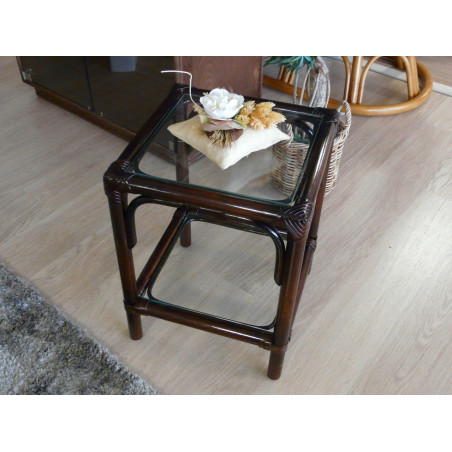 table d'appoint en rotin - rotin design