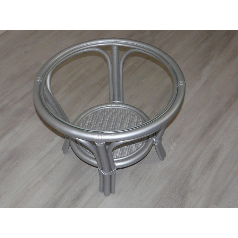 table de salon en rotin - mobilier rotin
