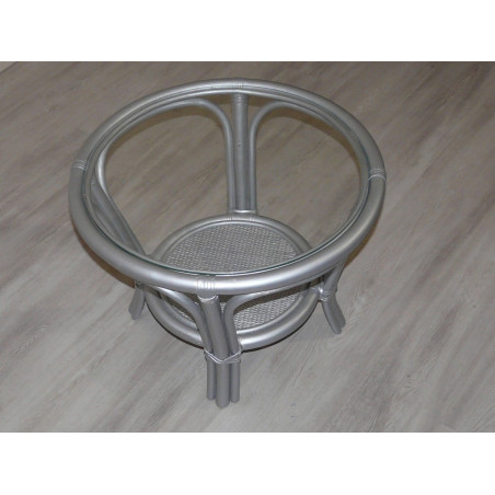 table de salon en rotin - mobilier rotin