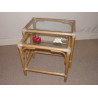 table gigognes en rotin - rotin design