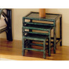 table gigognes en rotin - rotin design