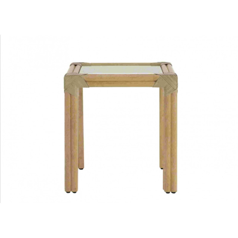 table de salon en rotin - rotin moderne