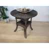 table en rotin - petite table vintage