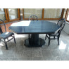 Table en rotin Lissac octogonale avec ou sans allonges