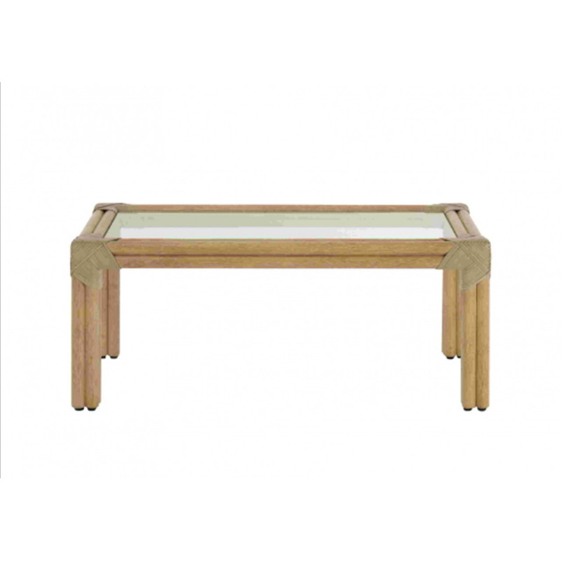 TABLE DE SALON EN ROTIN - MEUBLE EN ROTIN