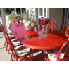 Table Bali ronde en rotin avec ou sans allonge