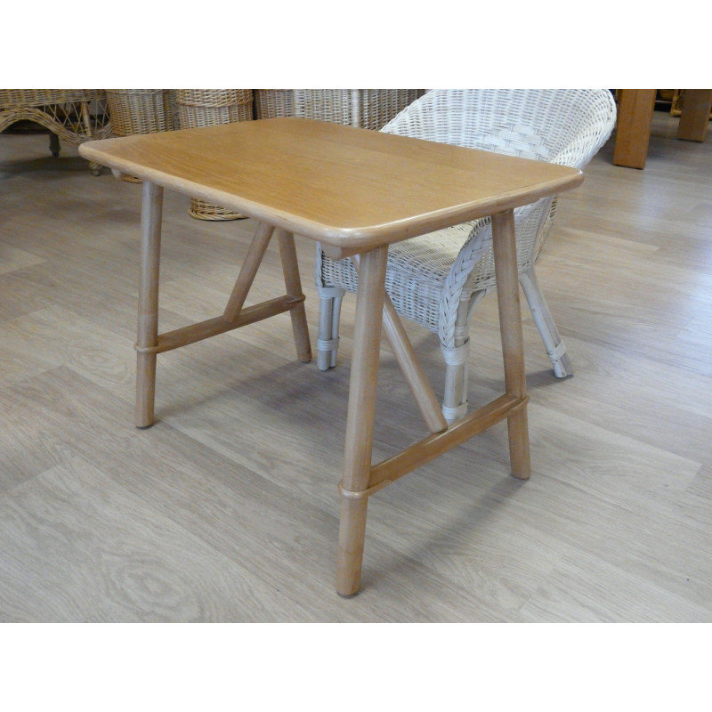 Table Enfant Dessus Bois et rotin