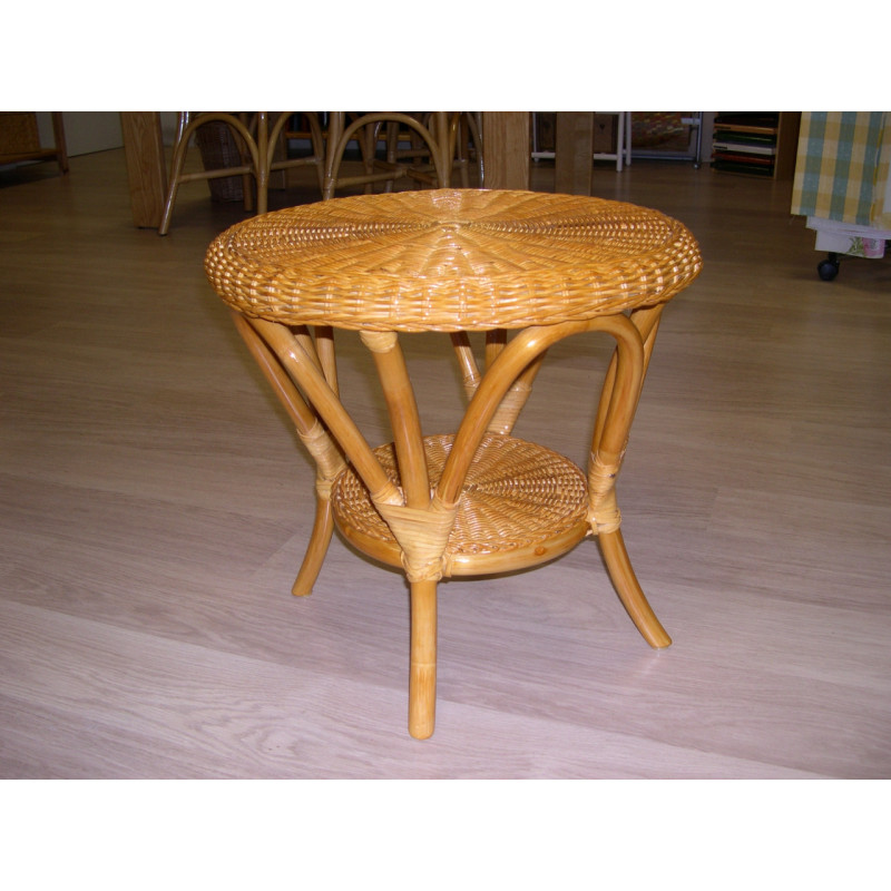Petite table en rotin - Rotin Création