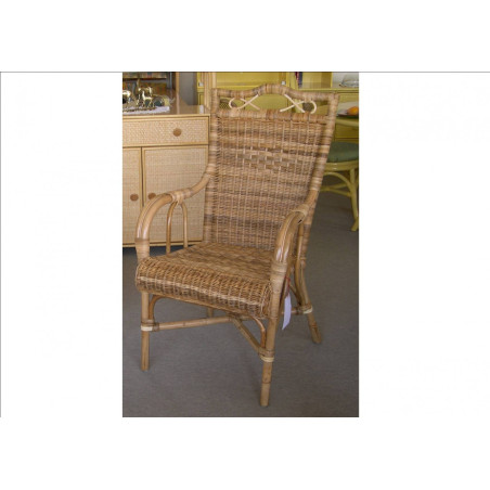 Fauteuil en rotin -wendy -  haut de gamme - Rotin Création