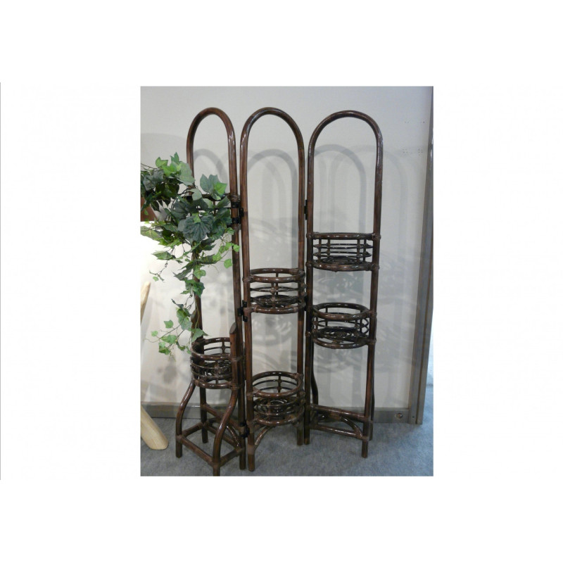 Porte Plantes en rotin Pliant
