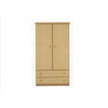 Armoire en rotin Tours en 2 portes et 2 tiroirs