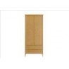 Armoire en rotin Montauban en 2 portes et 2 tiroirs