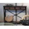 console en rotin - meuble en rotin