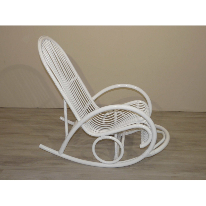 Rocking Chair en rotin Swing