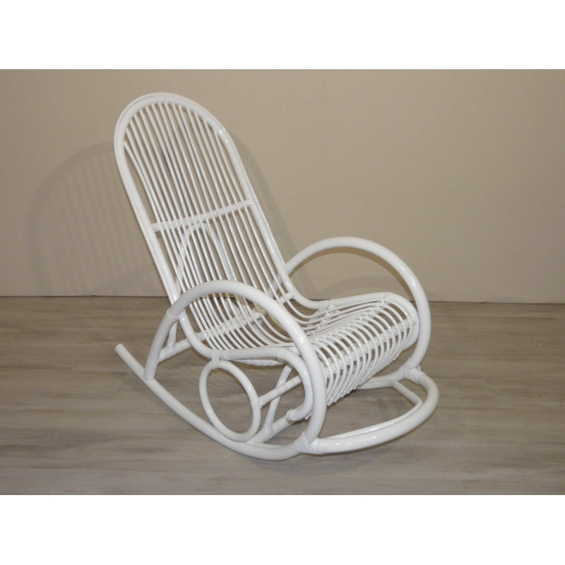 ROCKING CHAIR EN ROTIN - MEUBLE EN ROTIN