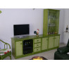 composition modulable en rotin - tv hifi - Rotin Création